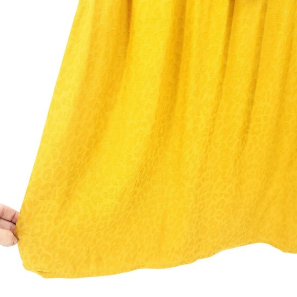 NUMPH Tawny Yellow Animal Print Midi Skirt - Picture 2 of 6